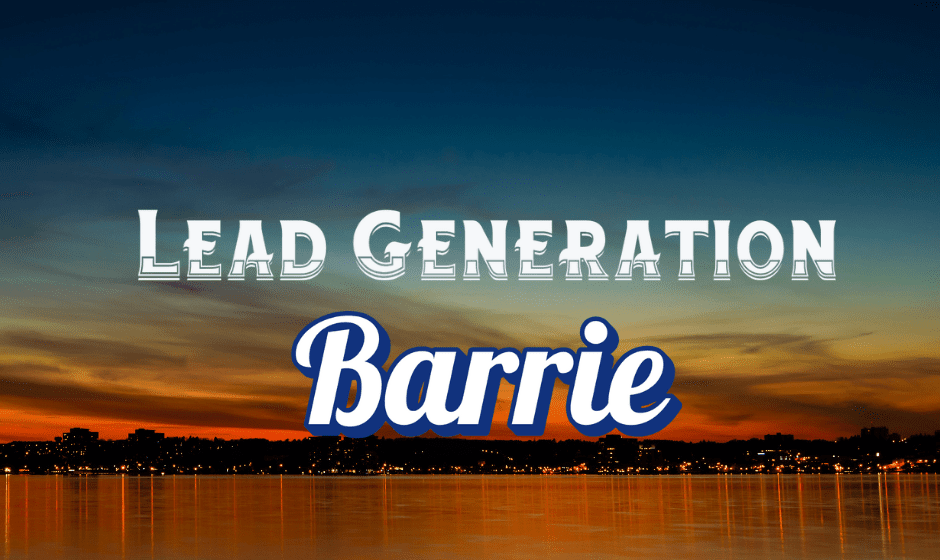 Lead Generation Barrie