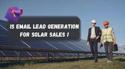 email lead generation for solar sales